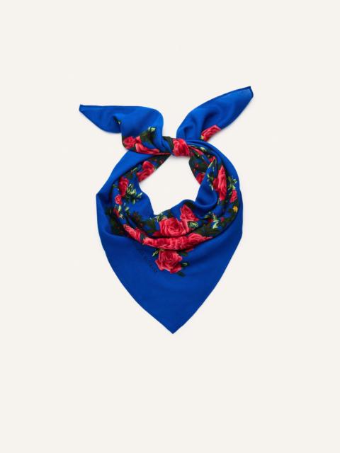 MAGDA BUTRYM Bloom wool scarf in royal blue