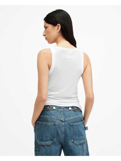 ALLSAINTS RINA CREW NECK SLEEVELESS TANK TOP