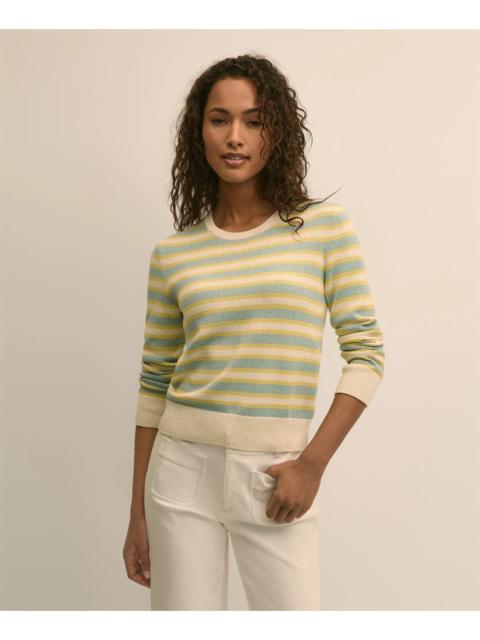 Brooks Brothers Silk Blend Relaxed Stripe Sweater