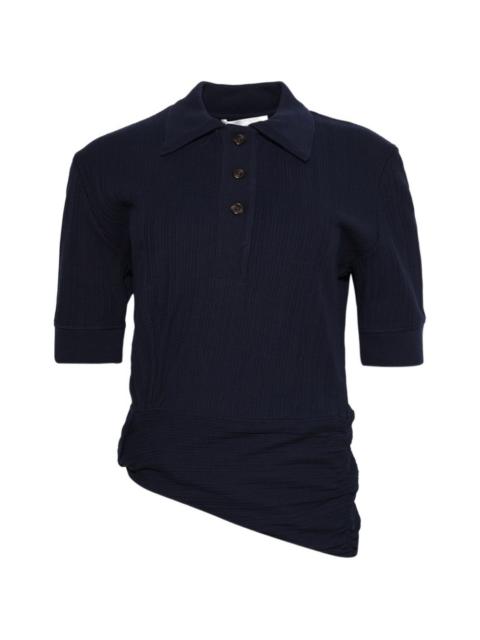 Victoria Beckham twist-detail polo top
