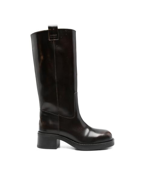 ALOHAS 40mm calf leather biker boots
