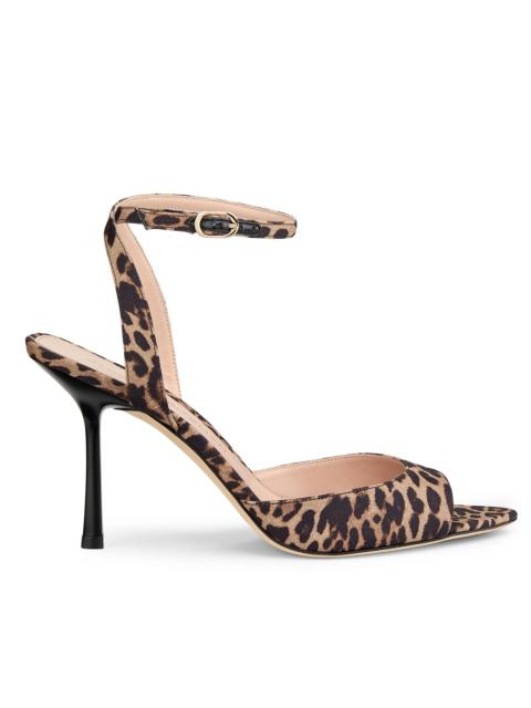 Stuart Weitzman Women's Lexington 85MM Leopard-Print Sandals - Classic Lite