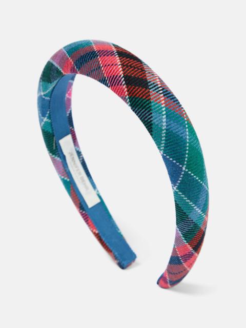 Jennifer Behr Tartan jacquard headband