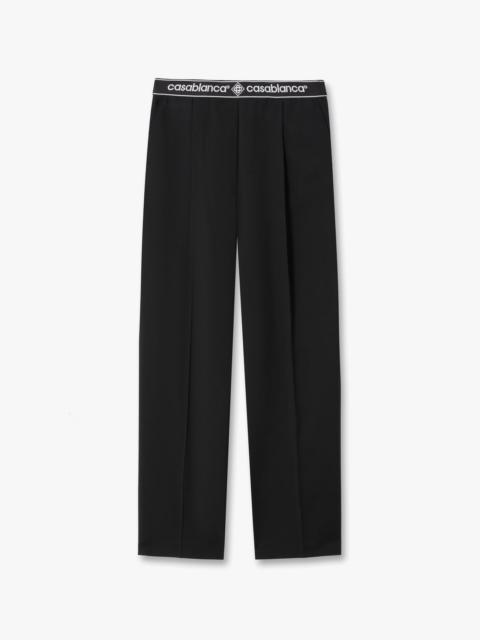 CASABLANCA Black Wool Tailored Trousers