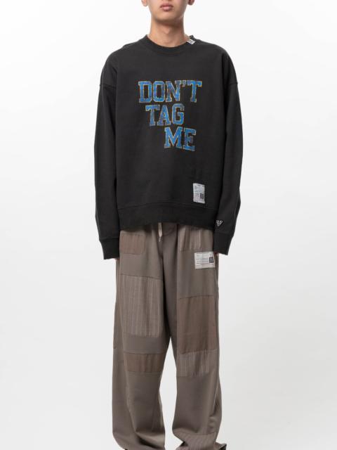Maison MIHARAYASUHIRO Don't Tag Me Printed Sweatshirt