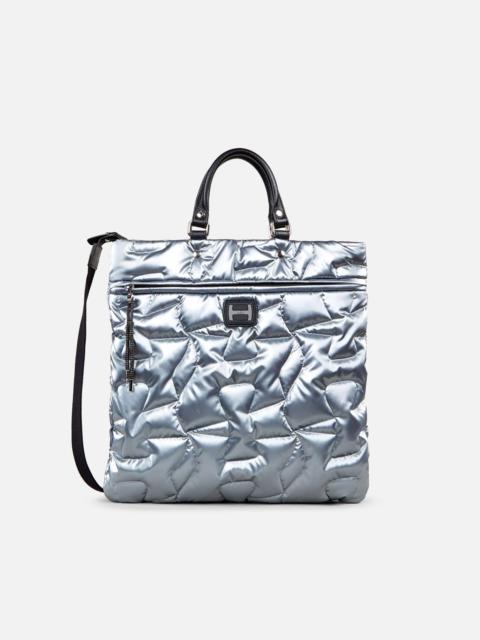 HOGAN Quilted Shopping Bag Silver