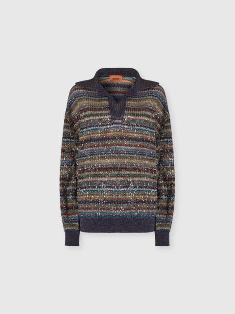 Missoni Oversized polo shirt with sequins