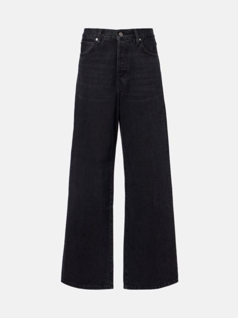 FRAME The Collegiate mid-rise wide-leg jeans