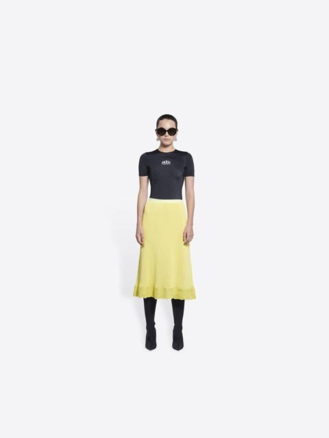 BALENCIAGA Women's Slip Skirt  in Yellow