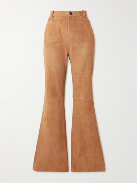 STOULS Laurent Suede Flared Pants