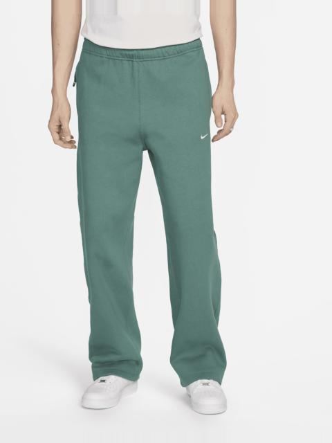 Nike Solo Swoosh Men's Open-Hem Fleece Pants