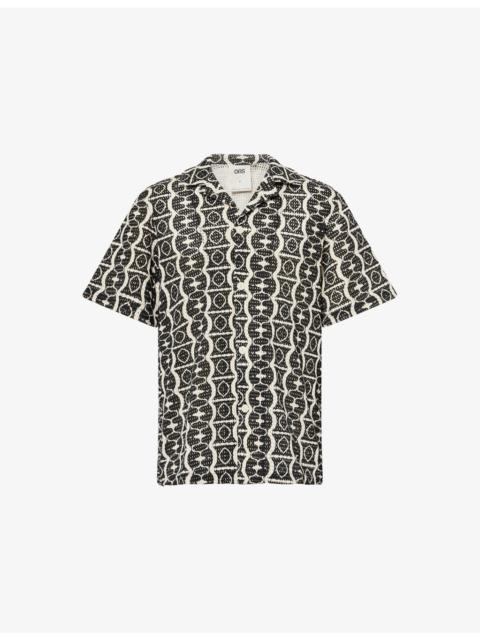 OAS Hypnotise Cuba Cotton-Crochet Shirt