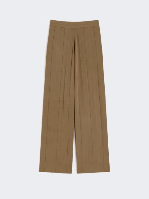 Max Mara LAMA Viscose crêpe yarn trousers