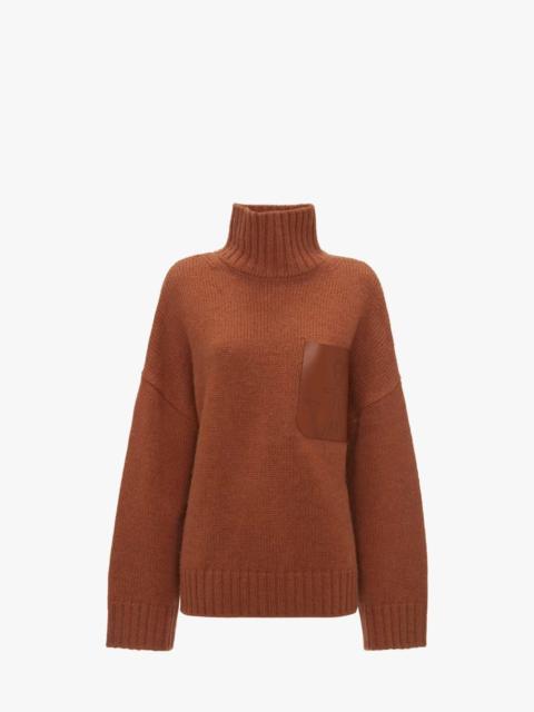 JW Anderson PATCH POCKET TURTLENECK SWEATER