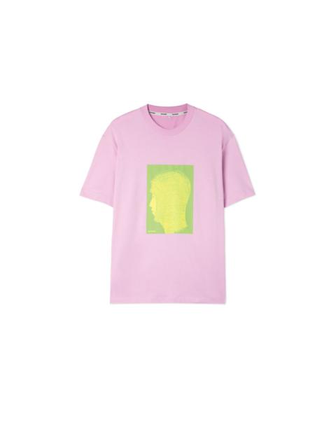 SUNNEI BALACLAVA PRINT T-SHIRT / lilac