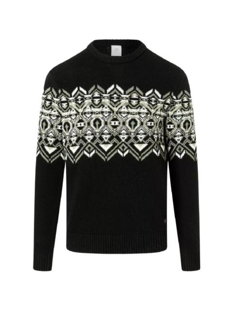 BOGNER Luci contrast-pattern sweater