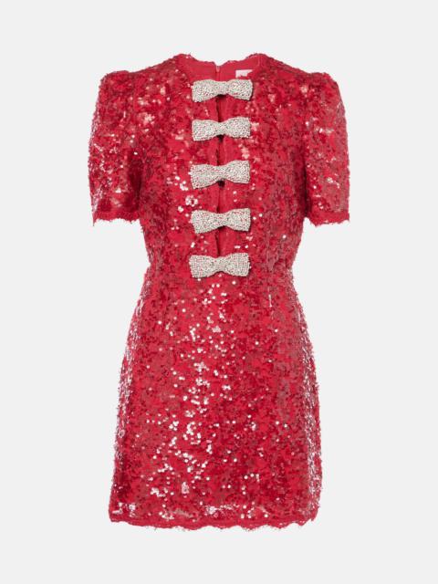 REBECCA VALLANCE Leyla sequined minidress