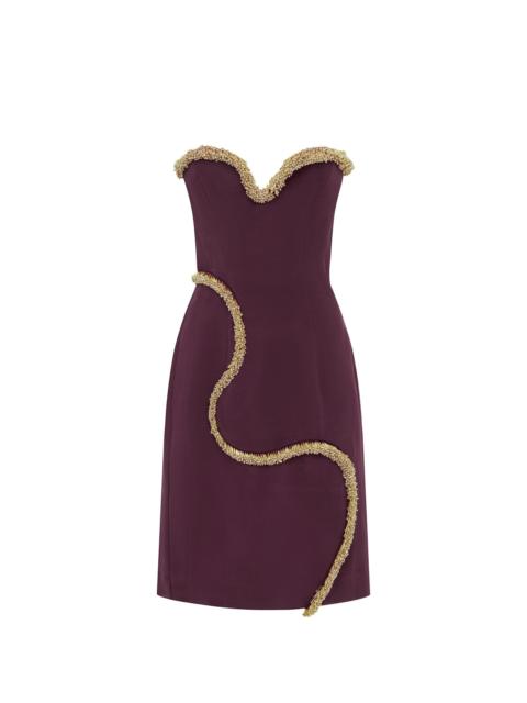 ALÉMAIS Orion Embellished Midi Dress