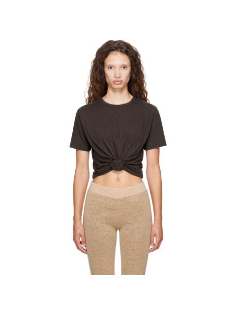 MAGDA BUTRYM Gray Knotted T-Shirt
