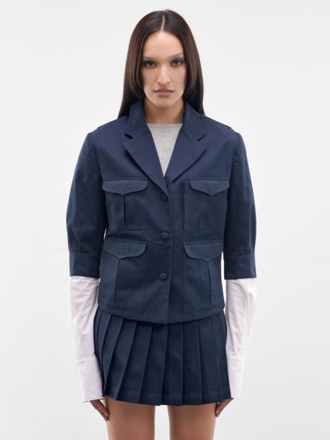 ASHLEY WILLIAMS Navy Cotton Pen Pal Jacket