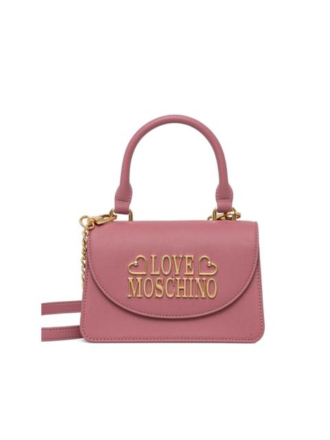 Moschino logo lettering satchel