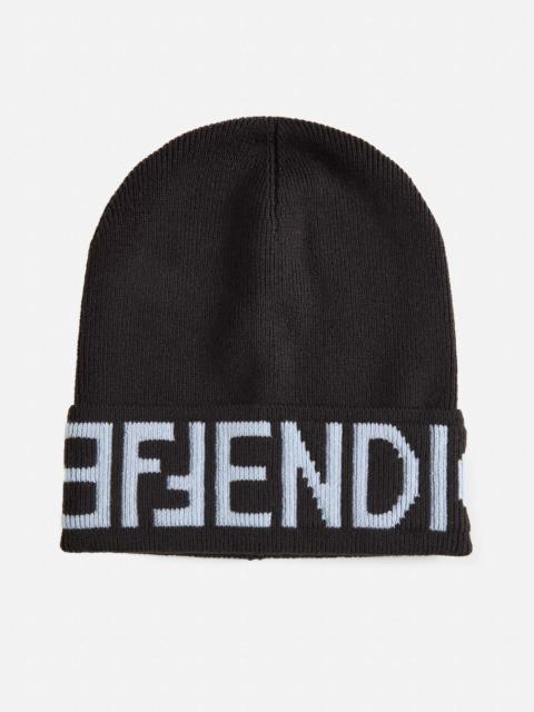 FENDI Logo wool beanie