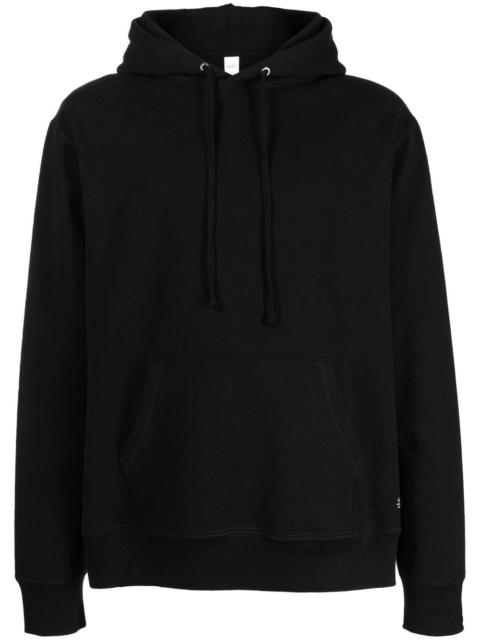 logo-print cotton hoodie