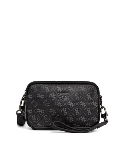 GUESS USA Milano monogram-print quilted messengerbag