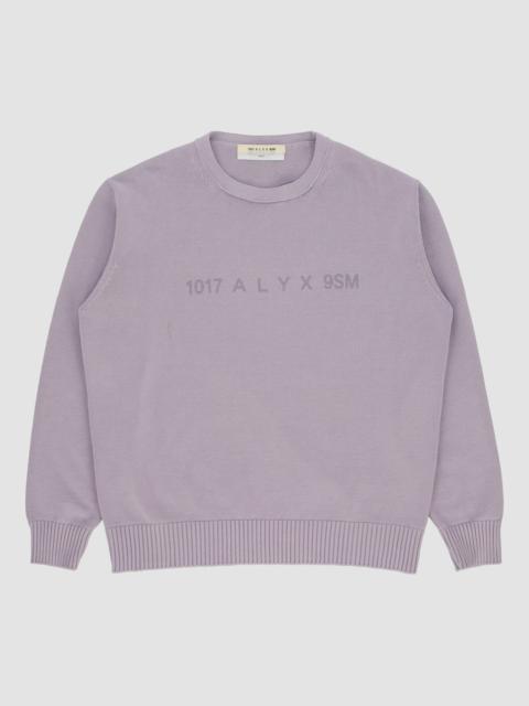 1017 ALYX 9SM TREATED LOGO CREWNECK SWEATER