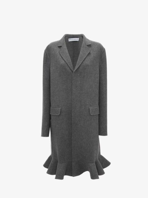 JW Anderson RUFFLED HEM COAT