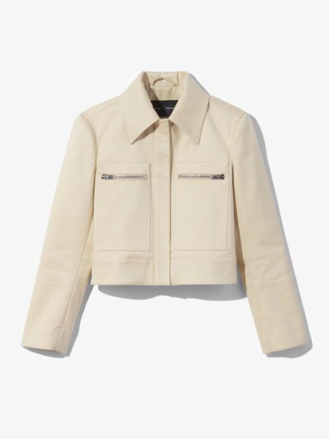 Proenza Schouler Cotton Gabardine Cropped Jacket