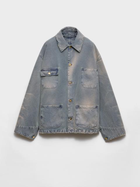 Prada Distressed canvas blouson jacket
