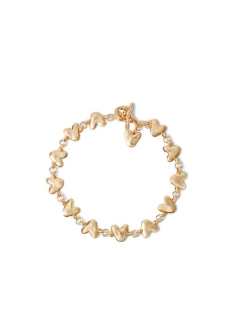 Claudie Pierlot Hammered Heart chain necklace