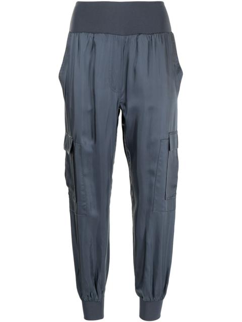 Cinq à Sept tapered cargo cotton trousers