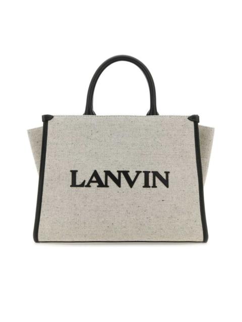 Lanvin Twotone Canvas Small In  Out Shopping Bag