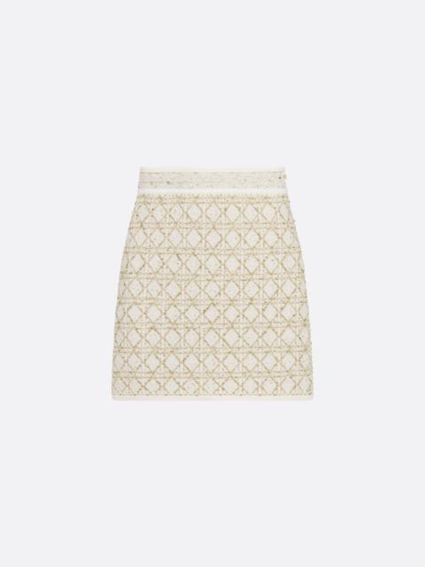 Dior Dior Or Cannage Miniskirt