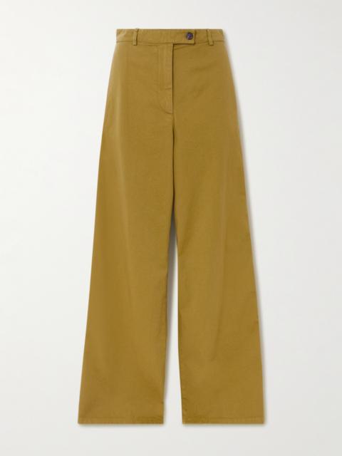 Dries Van Noten Cotton-twill Wide-leg Pants