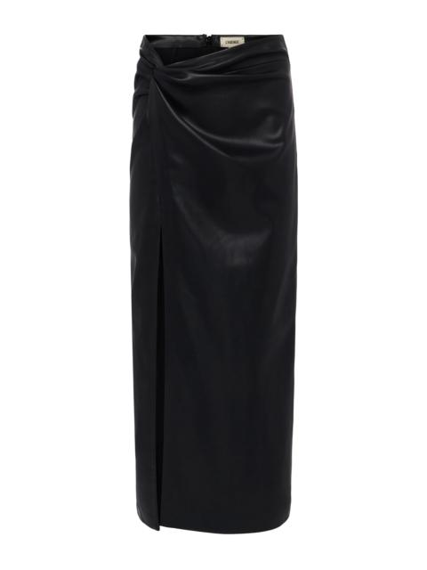 L'AGENCE Lilou Vegan Leather Skirt