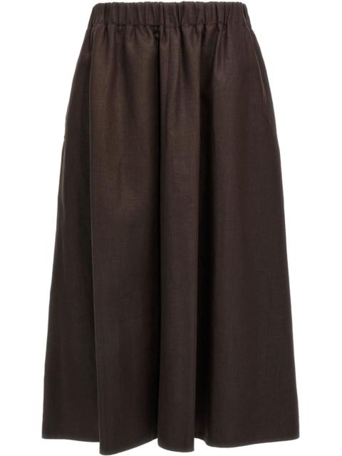 Brunello Cucinelli linen maxi skirt