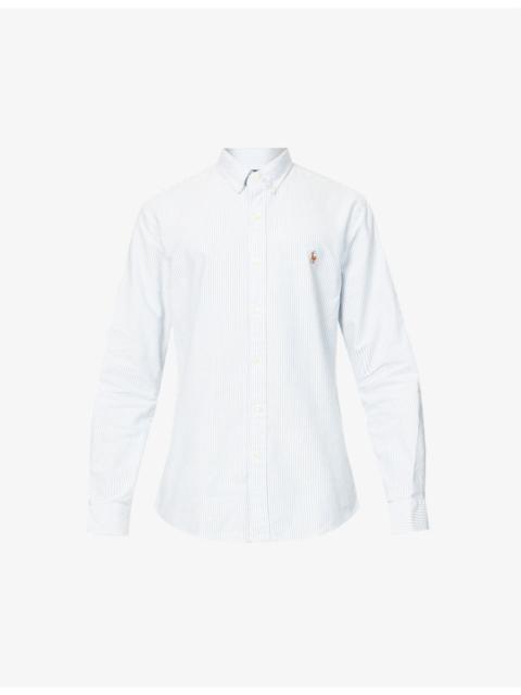 Polo Ralph Lauren Long-sleeved button-down slim-fit cotton Oxford shirt