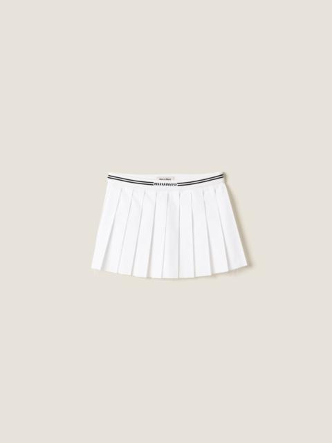 ミニスカート Poplin miniskirt MG2017_10RG_F0009_S_232 ミニスカート Poplin miniskirt MG2017_10RG_F0009_S_232 White