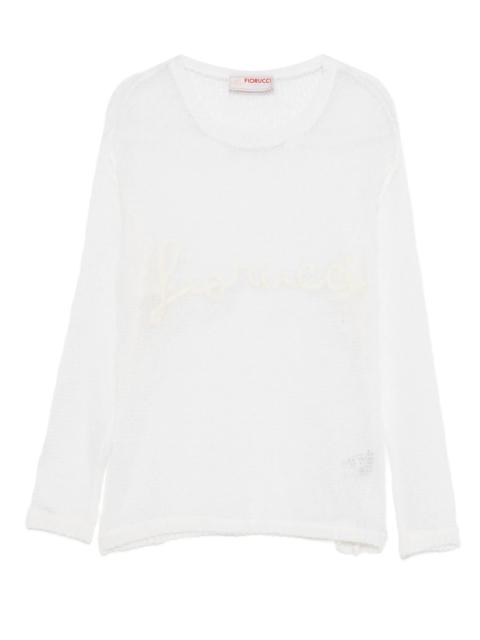 FIORUCCI Fiorucci Embroidered Mesh Sweater