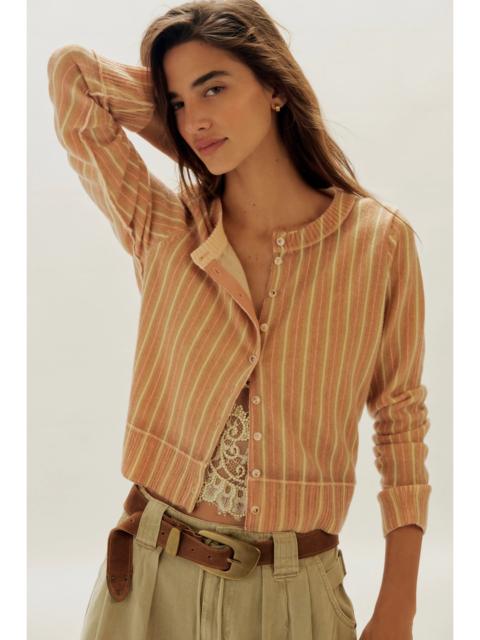 FREE PEOPLE Nocturnal Patterned Cashmere Cardi