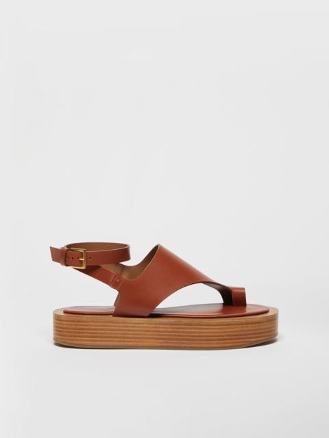 Max Mara DEAUVILLE Leather sandals