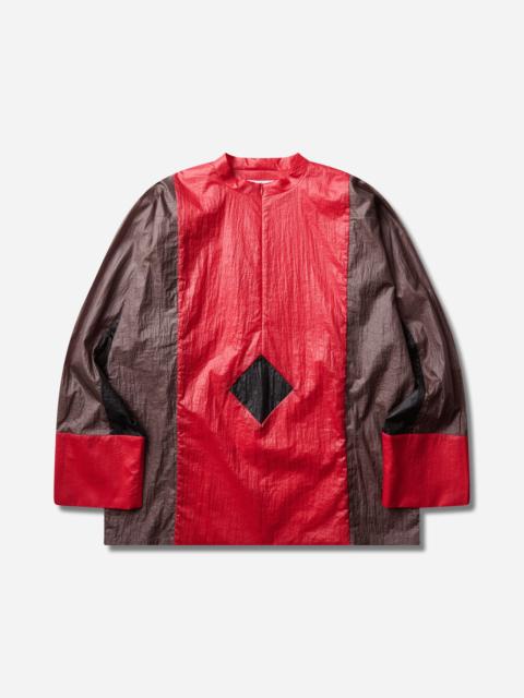 Kiko Kostadinov Men's Hertel Stripe Pullover Crimson