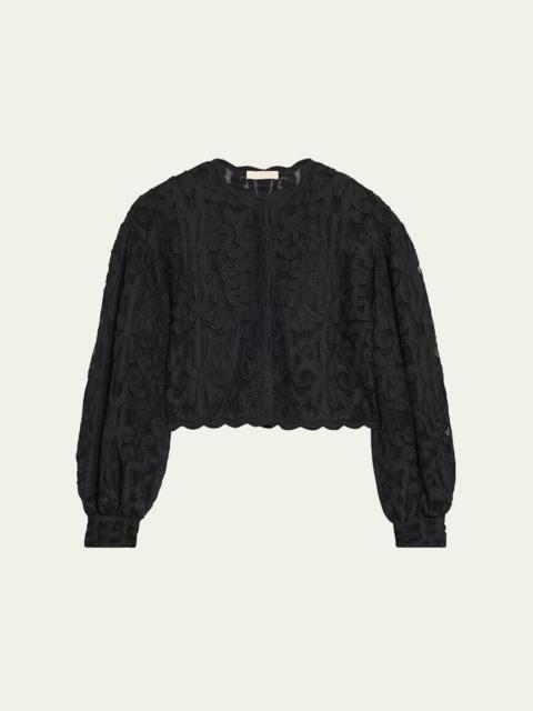 ULLA JOHNSON Coletta Appliqué Jacket