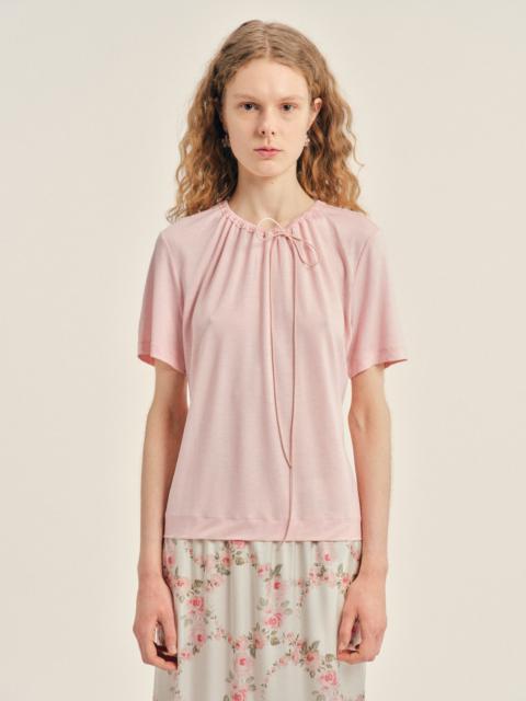 Simone Rocha Cord Neck Easy T-Shirt