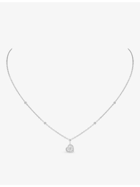 MESSIKA Joy Coeur 18ct white-gold and diamond necklace