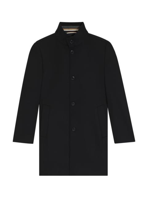 BOSS SLIM-FIT COAT IN WOOL AND CASHMERE