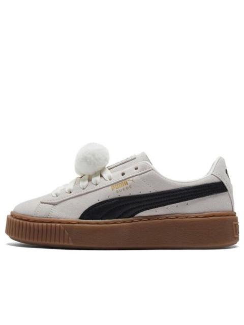 (WMNS) PUMA Suede Platform 'Cream White' 391902-01